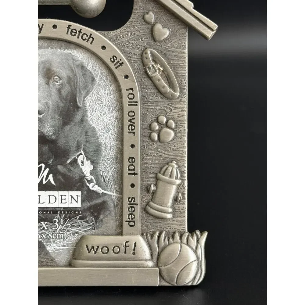 Vintage Dog Photo Frame 2.5